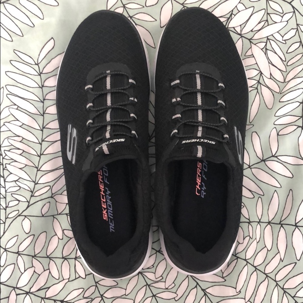 black memory foam sketchers